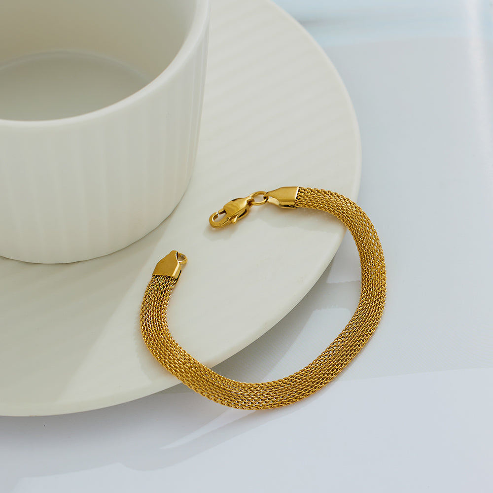 Golden Mesh Bracelet