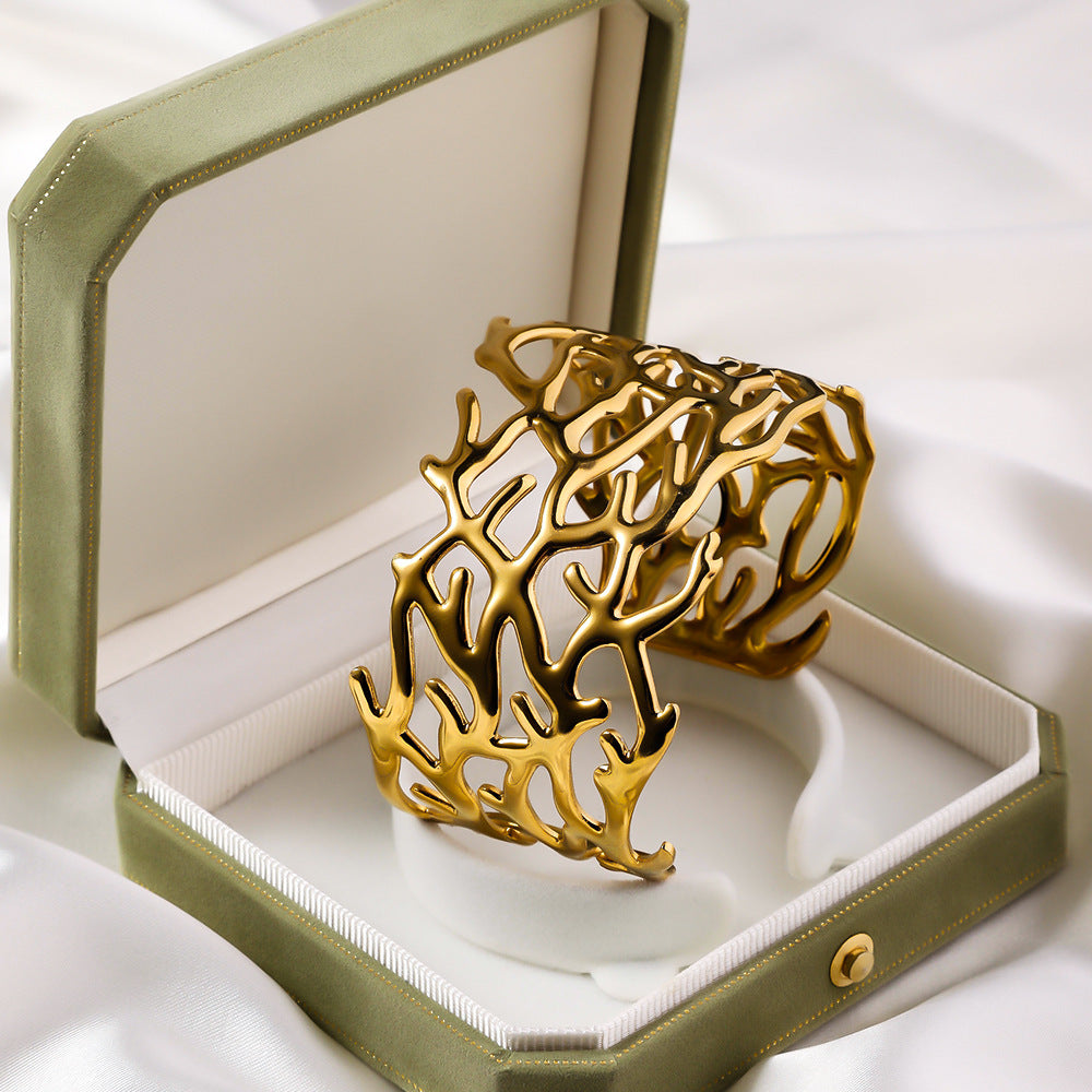 Coral Bloom Cuff