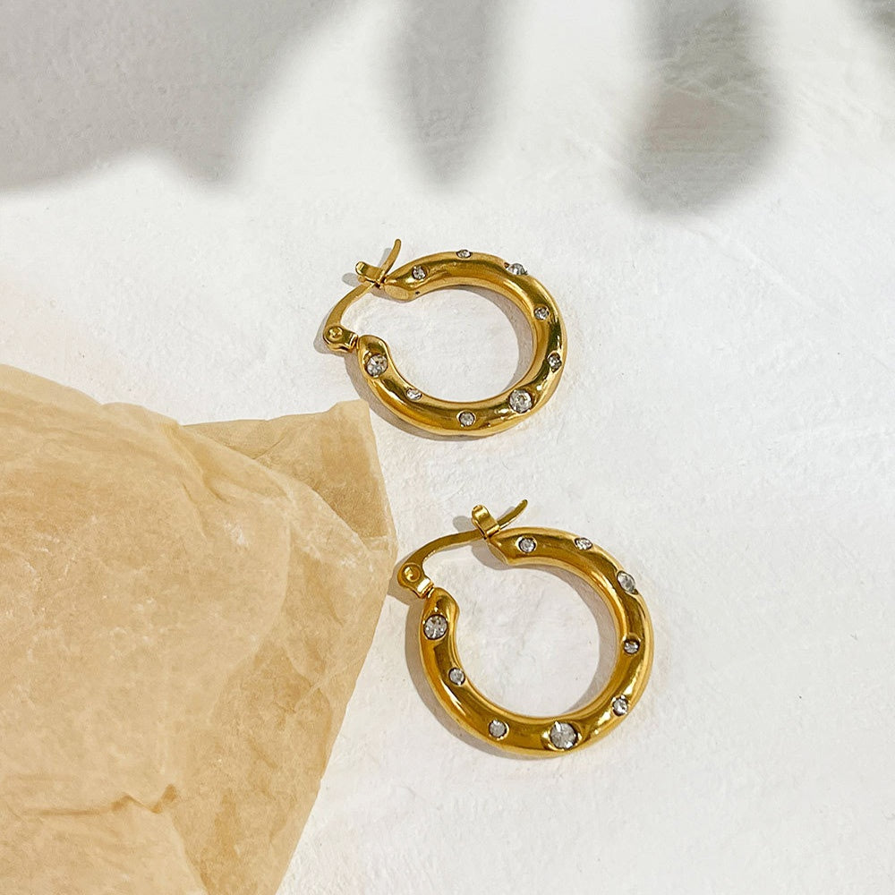 Gilded Glow Hoops
