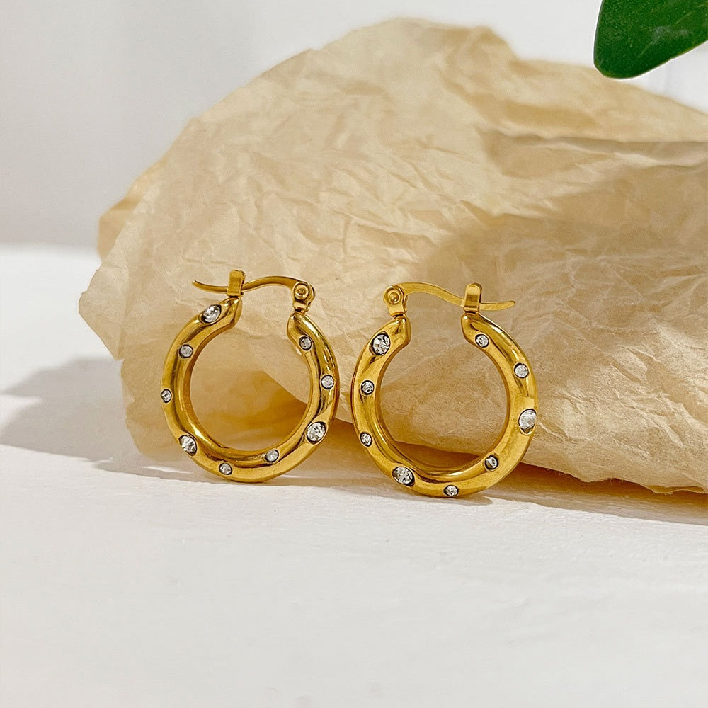 Gilded Glow Hoops