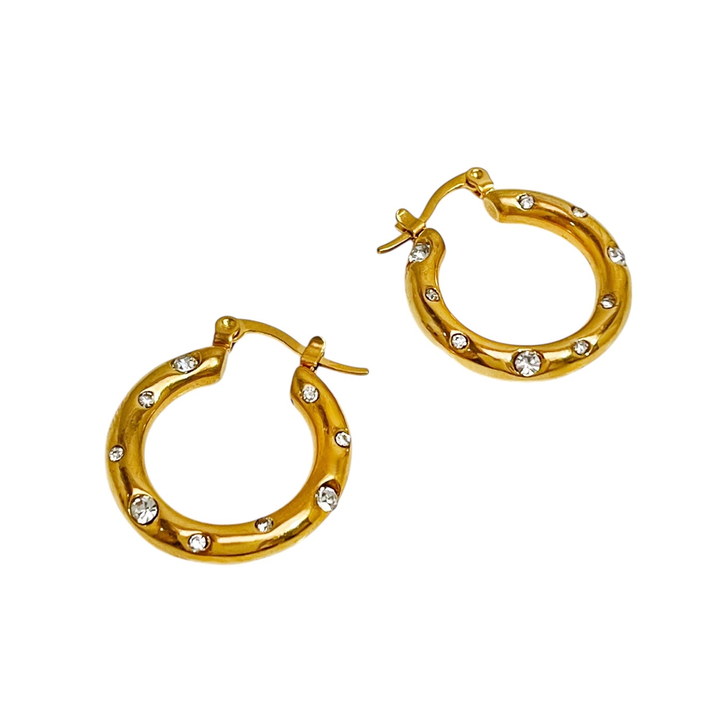 Gilded Glow Hoops