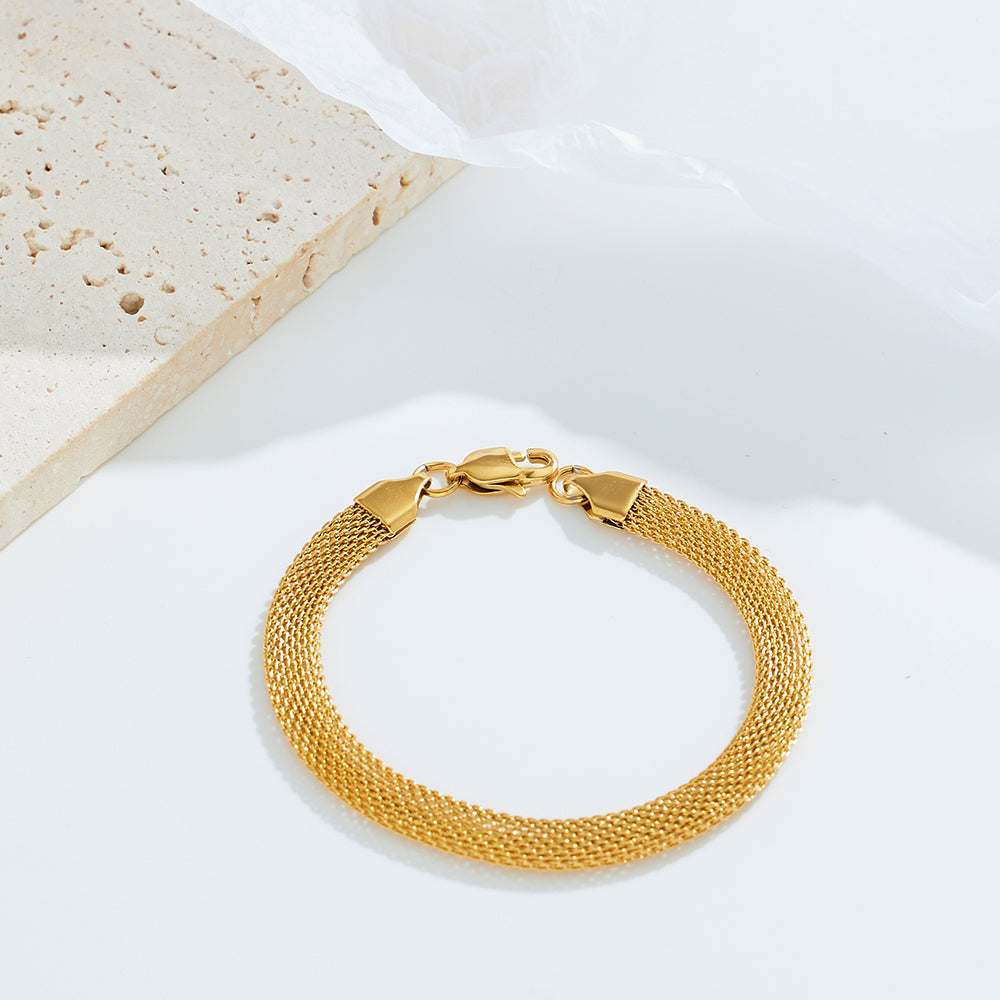 Golden Mesh Bracelet