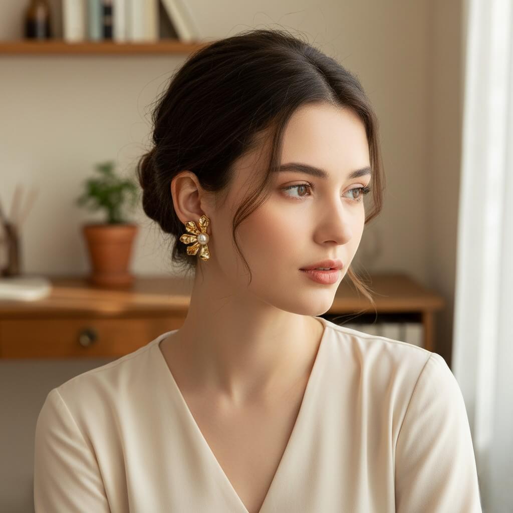 Petalia Pearl Studs