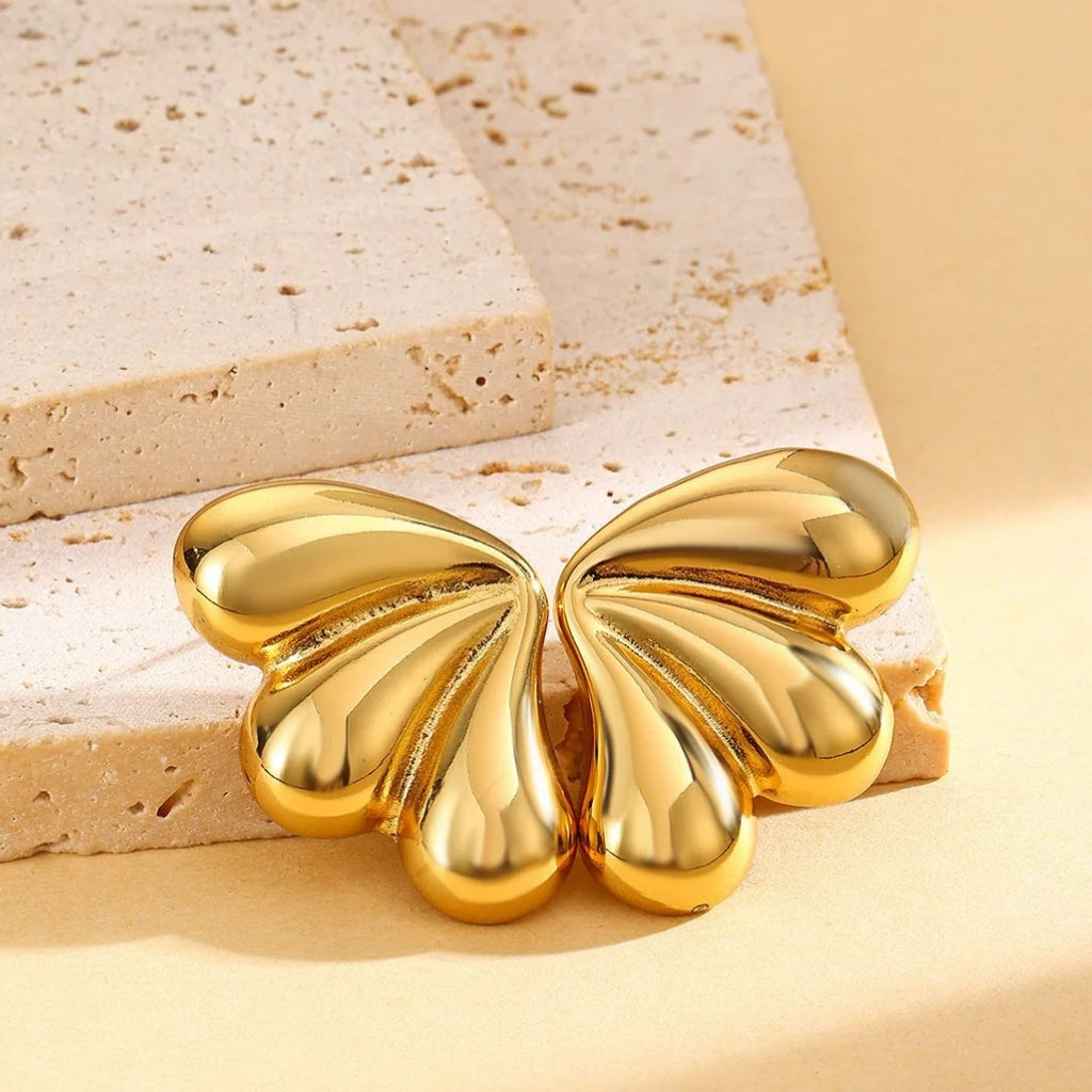 Golden Flutter Studs