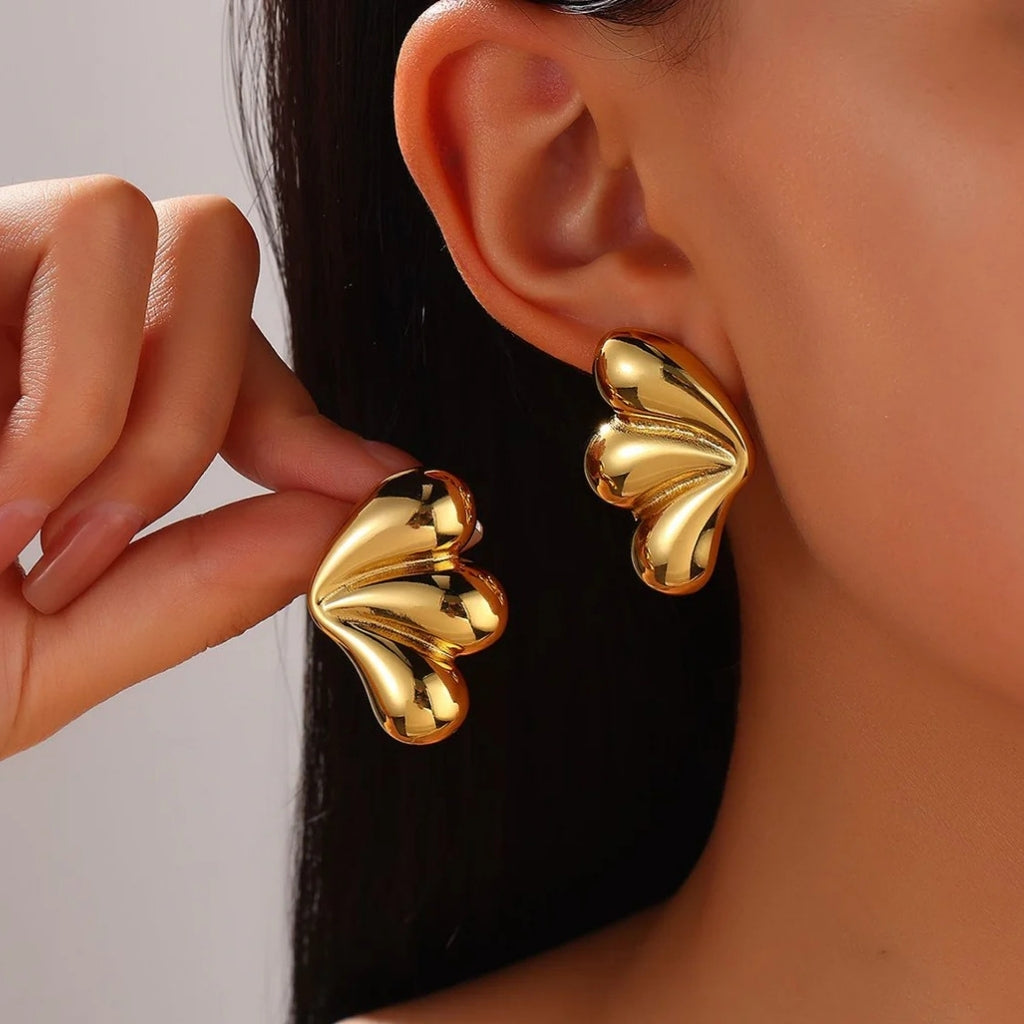 Golden Flutter Studs