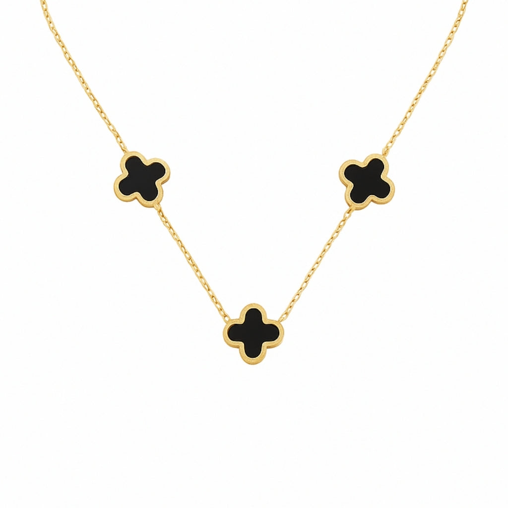 Twilight Clover Necklace