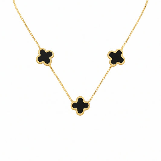 Twilight Clover Necklace