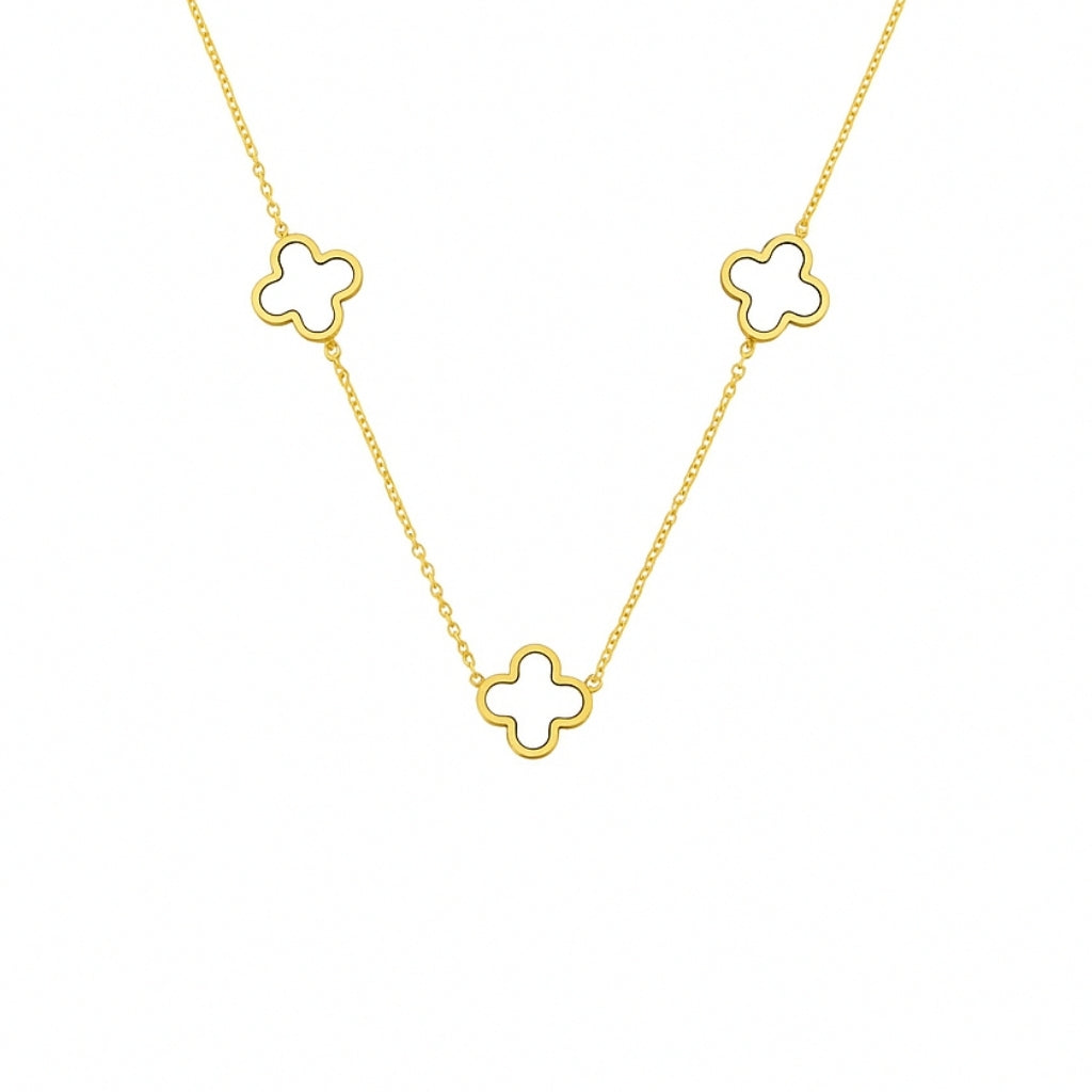 Twilight Clover Necklace