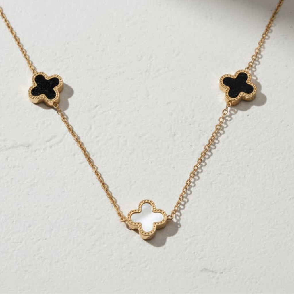 Twilight Clover Necklace