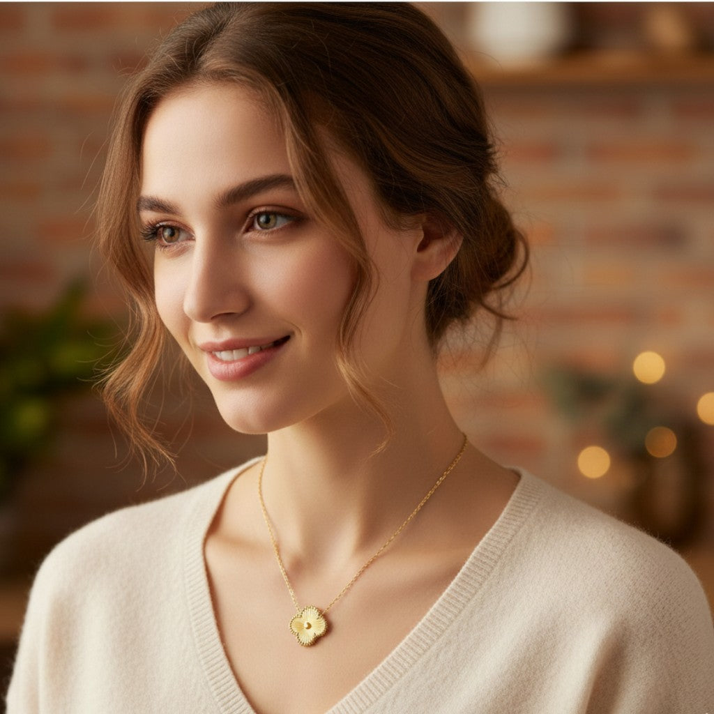 Gold Clover Necklace