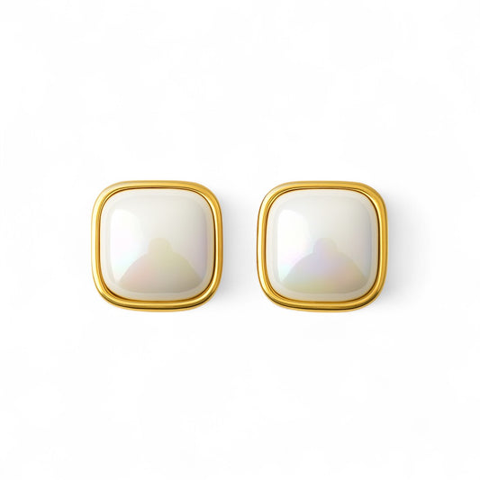 Golden Opal Studs